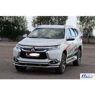 Predný ochranný rám ST016 (nerez) Mitsubishi Pajero Sport 2015– fotografia 2