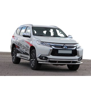 Predný ochranný rám ST016 (nerez) Mitsubishi Pajero Sport 2015– fotografia 1