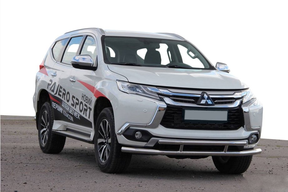 Mitsubishi Pajero Sport 2015– Predný ochranný rám ST016 (nerez) Image