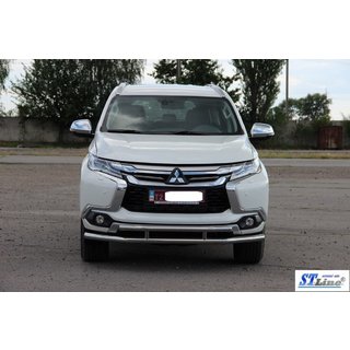 Predný ochranný rám ST016 (nerez) Mitsubishi Pajero Sport 2015– fotografia 3