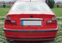 BMW 3 E46 1998–2006 Chrómová lišta nad ŠPZ OmsaLine – talianska nehrdzavejúca oceľ fotografia 1
