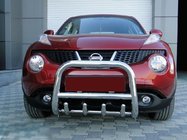 Nissan Juke 2010–2019 Predný ochranný rám QT006 (nerez) fotografia 1