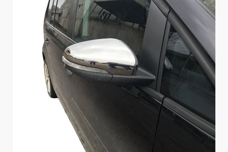 Volkswagen Touran 2010–2015 Nerezové chrómové kryty spätných zrkadiel (2 ks) OmsaLine – talianska nehrdzavejúca oceľ Image