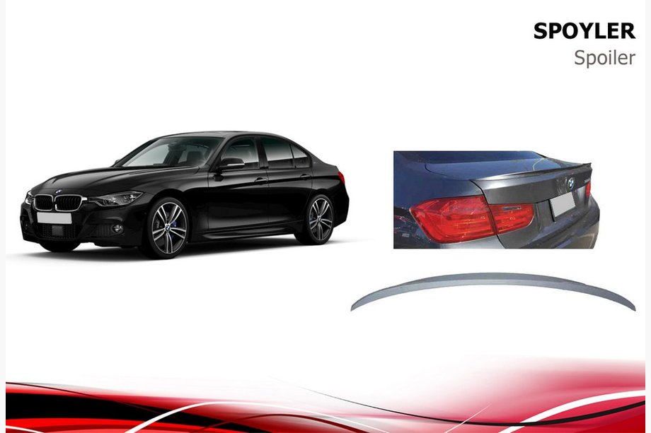 BMW rad 3 F30/F31 2012–2019 Spojler Niken (na lakovanie) Image