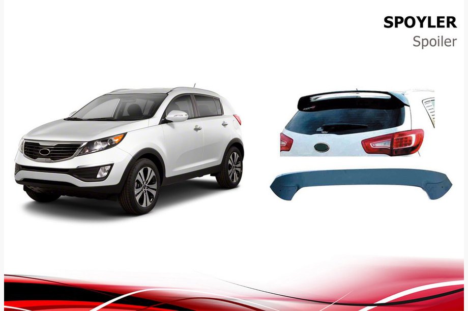 Kia Sportage 2010–2015 Spojler Niken (na lakovanie) Image