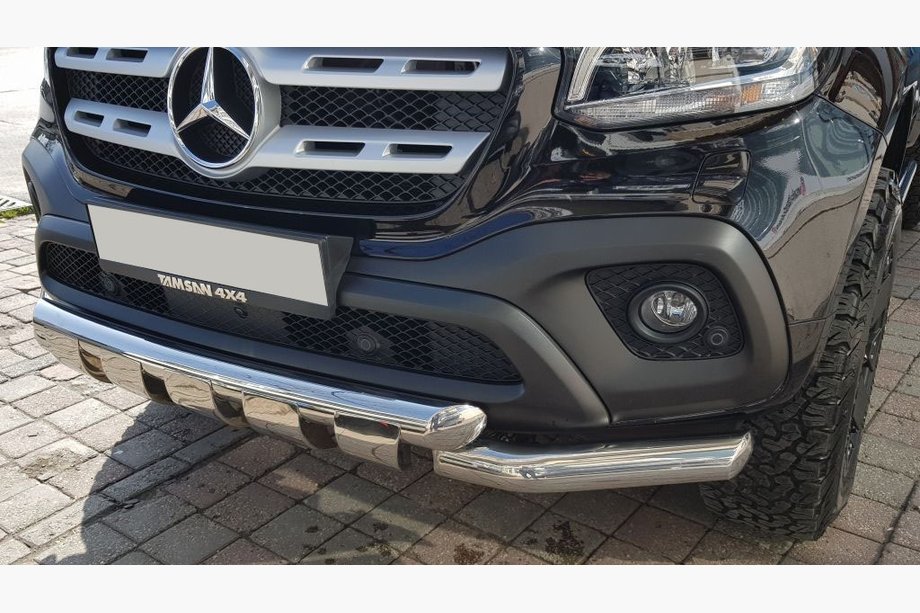 Mercedes X class 2017–2020 Predná ochranná tyč Gronder (nerez, 70 mm) Image