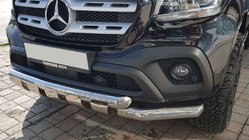Mercedes X class 2017–2020 Predná ochranná tyč Gronder (nerez, 70 mm) fotografia 1