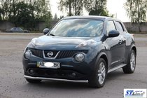 Nissan Juke 2010–2019 Predný ochranný rám ST008-2 (nerez) fotografia 2