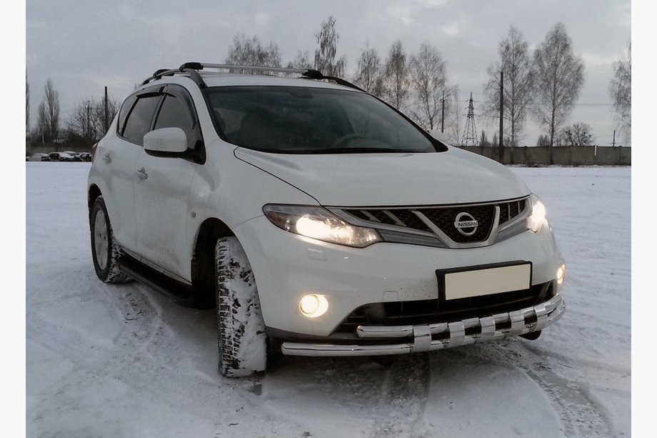 Nissan Murano 2008–2014 Predný ochranný rám ST015 (nerez) Image