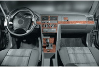 Mercedes W201 (190) 1982–1993 Dekoratívne kryty na palubnú dosku (11 ks.) Hliník fotografia 4
