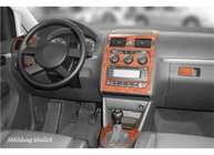 Volkswagen Touran 2003–2010 Kryty palubnej dosky Drevo fotografia 5