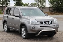 Nissan X-trail T31 2007–2014 Predný ochranný rám WT007 (nerez) fotografia 3
