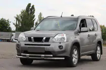 Nissan X-trail T31 2007–2014 Predný ochranný rám ST015/2 (nerez) fotografia 2