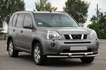 Nissan X-trail T31 2007–2014 Predný ochranný rám ST015/2 (nerez) fotografia 1