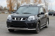 Nissan X-trail T31 2007–2014 Predný ochranný rám ST014 (nerez) fotografia 1