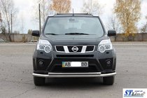 Nissan X-trail T31 2007–2014 Predný ochranný rám ST014 (nerez) fotografia 3