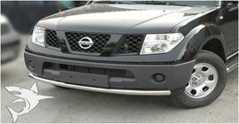 Nissan Navara 2006–2015 Predný ochranný rám ST008 (nerez) fotografia 6