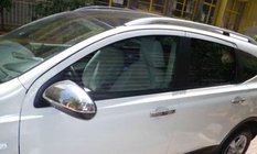 Nissan Qashqai 2007–2010 Kryty spätných zrkadiel (Omsa, 2 ks, nerez) fotografia 1