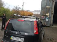 Nissan Note 2004–2012 Strešné lyžiny Shark (2 ks) fotografia 5