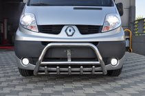 Nissan Primastar 2002–2014 Predný ochranný rám WT003 (nerez) fotografia 1