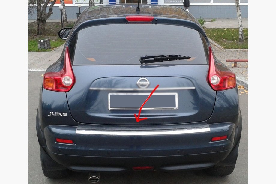 Nissan Juke 2010–2019 OmsaLine lišta zadného nárazníka (nerez) Image