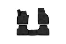 Audi Q3 2011–2019 Gumové 3D rohože do interiéru (4 ks, Novline) fotografia 1