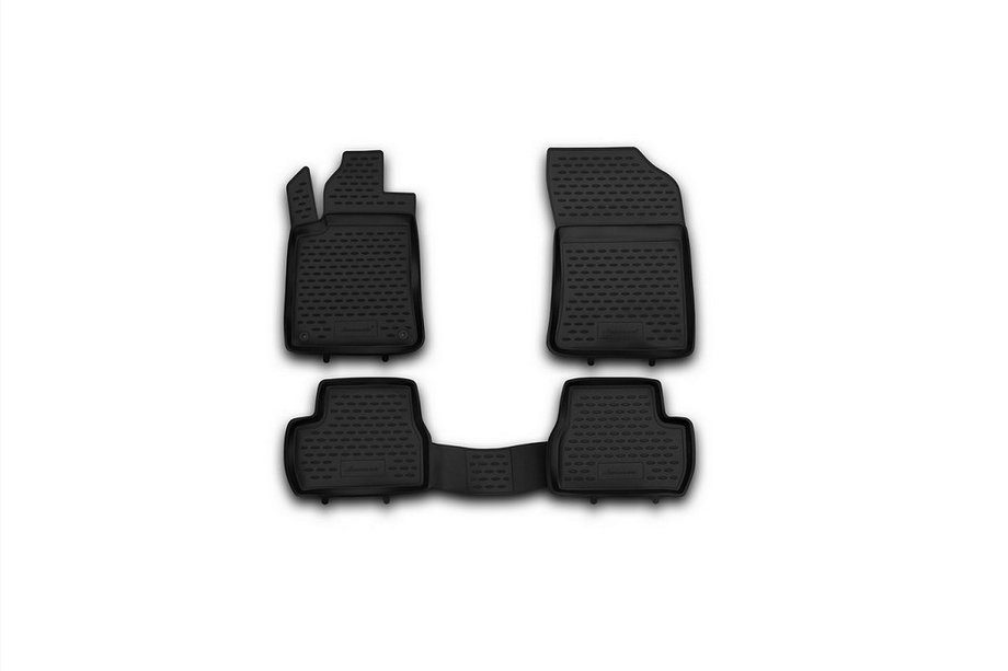 Citroen C-1 2005–2014 (2010↗) Gumové rohože do interiéru (4 ks, Novline) Image