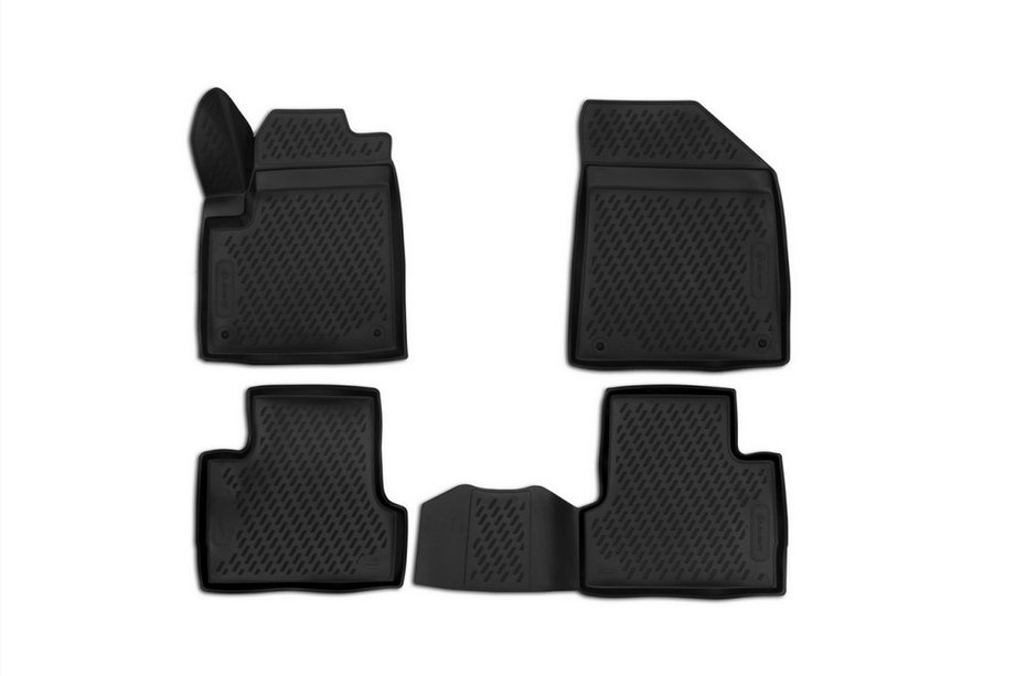 Jeep Cherokee KL 2013– Gumové 3D rohože do interiéru (4 ks, Novline) Image