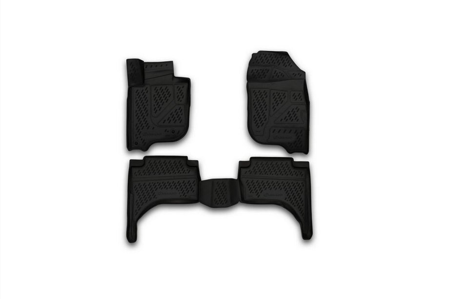Mitsubishi L200 2015–2024 Gumové 3D rohože do interiéru (4 ks, Novline) Image