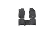 Nissan Navara 2006–2015 (2005↗) Gumové rohože do interiéru (4 ks, Novline) pre automatickú prevodovku fotografia 1