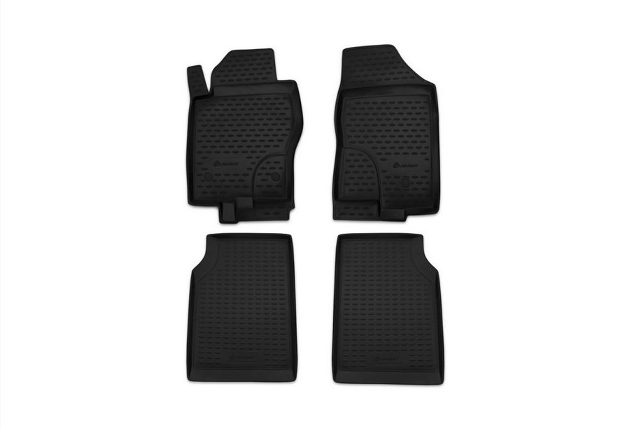 Nissan Navara 2006–2015 (2010-2015) Gumové rohože do interiéru (4 ks, Novline) Image