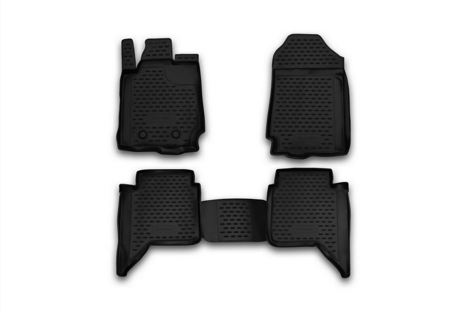 Ford Ranger 2011–2022 Gumové rohože do interiéru (4 ks, Novline) 4D Image