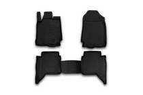 Ford Ranger 2011–2022 Gumové rohože do interiéru (4 ks, Novline) 4D fotografia 1