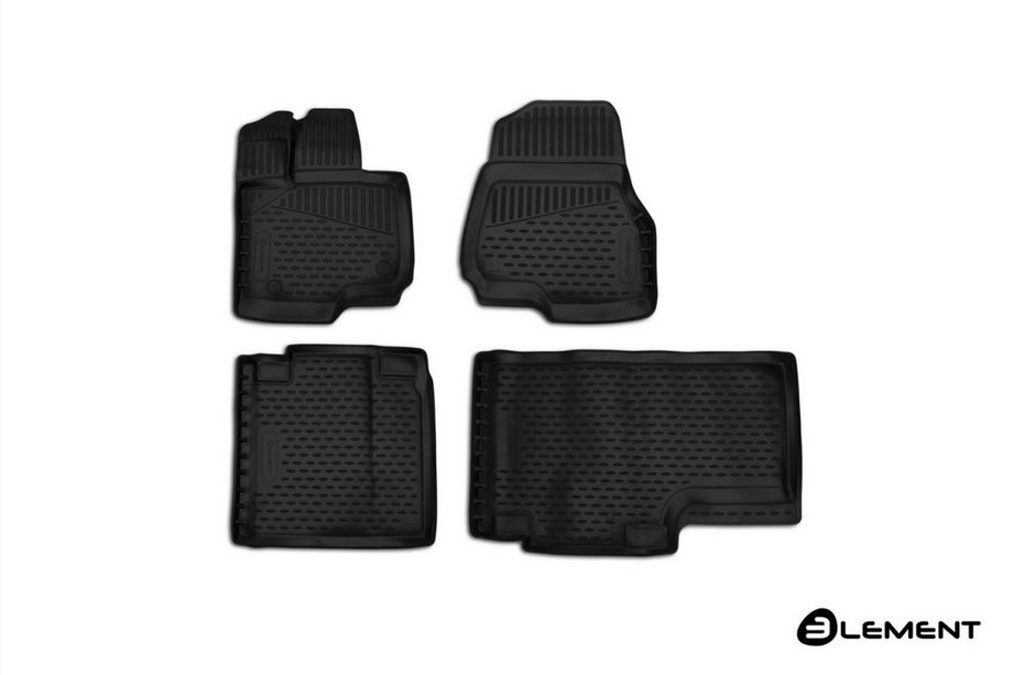 Ford F-150 2014–2021 Gumové 3D koberce do interiéru (4 ks, Novline) Supercab (ext. cab) Fotografia 1