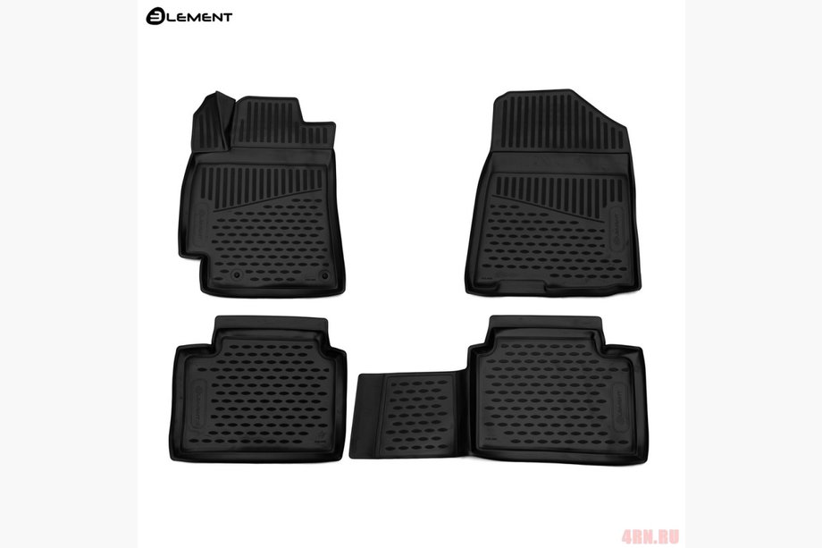 Kia Cerato 3 2013–2018 (2018↗) 3D gumové koberce do interiéru (4 ks, Novline) Image