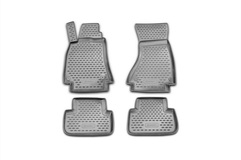 Audi A4 B8 2007–2015 Gumové rohože do interiéru (4 ks, Novline) automatická prevodovka Image