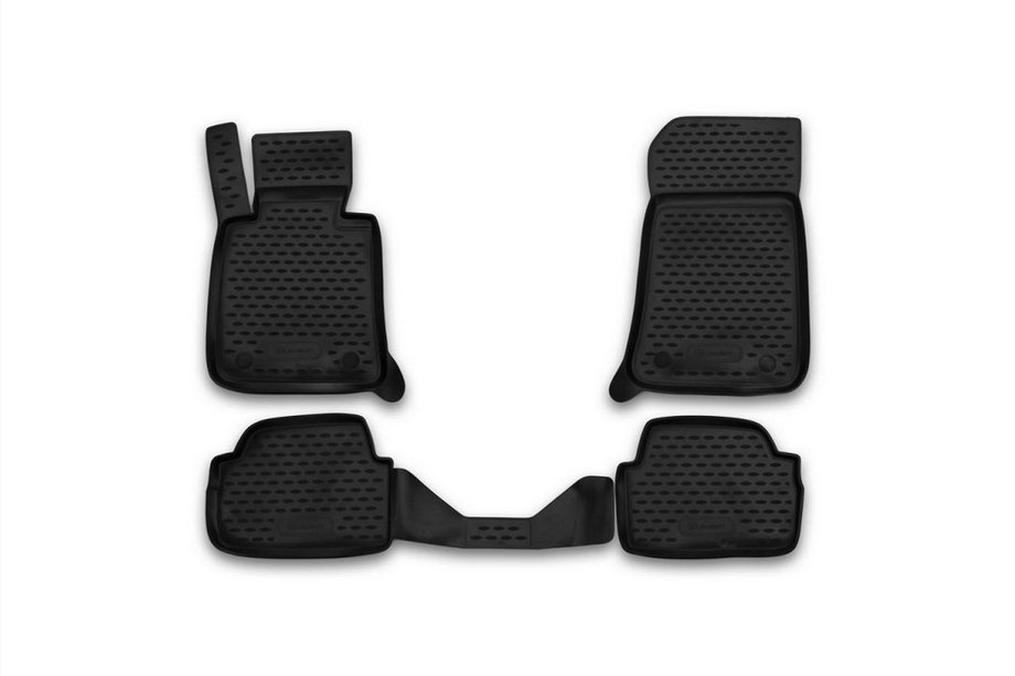 BMW 1 Series E81/E82/E87/E88 2004–2011 Gumené rohože do interiéru (4 ks, Novline) 3D Image