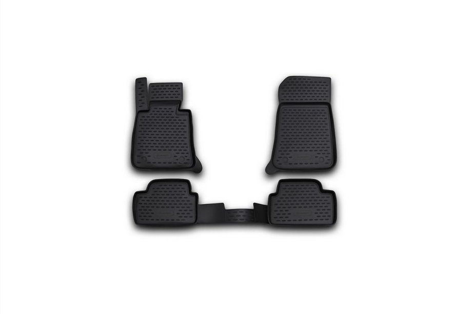 BMW 1 Series E81/E82/E87/E88 2004–2011 Gumové autokoberce do interiéru (4 ks, Novline) 5D Image