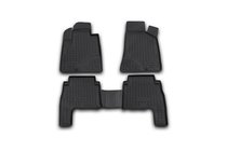 Hyundai Santa Fe 2 2006–2012 (2006-2010) Gumové rohože do interiéru (4 ks, Novline) fotografia 1