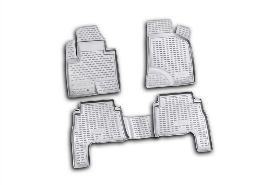 Hyundai Santa Fe 2 2006–2012 (2010-2012) Gumové rohože do interiéru (4 ks, Novline) Image