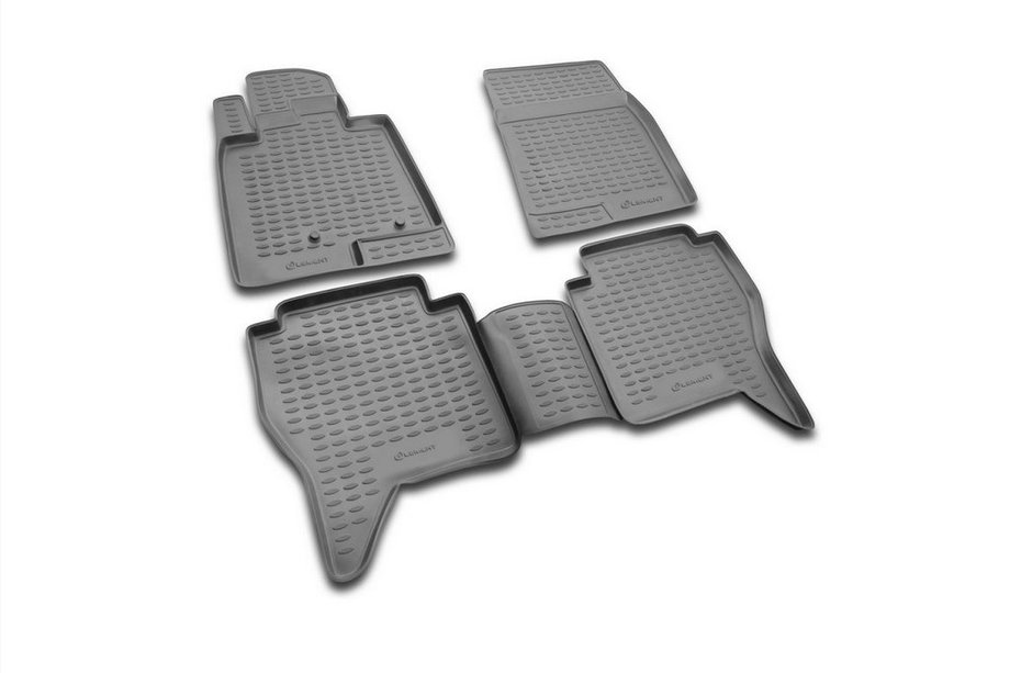 Mitsubishi Pajero Wagon IV 2006–2021 Gumové autokoberce do interiéru (4 ks, Novline) Image