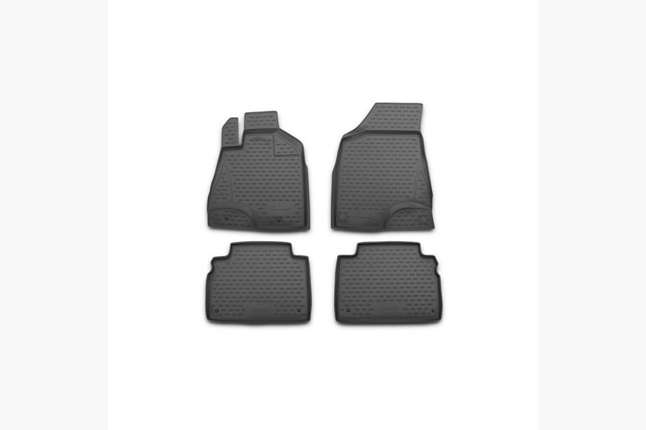 Nissan NP300 1999–2015 (2008↗) Gumové rohože do interiéru (4 ks, Novline) Image