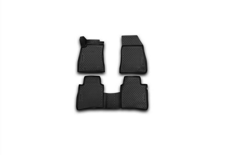Nissan Tiida 2011–2014 (2015↗) Gumené 3D rohože do interiéru (4 ks, Novline) Image