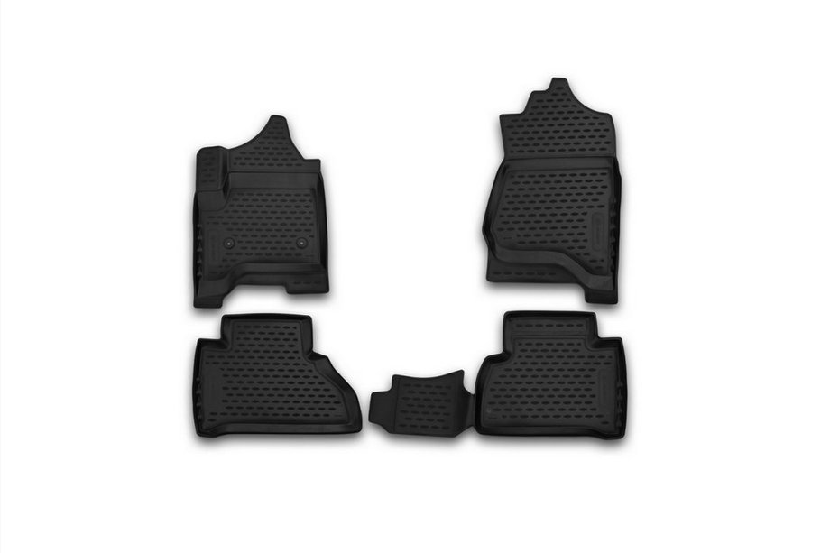 Chevrolet Tahoe 2014–2019 (2015↗) Gumené 3D rohože do interiéru (4 ks, Novline) Image