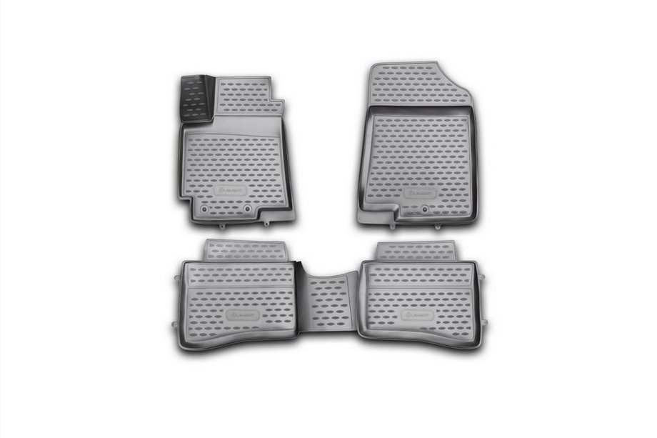 Kia Rio 2012–2017 Gumové 3D rohože do interiéru (4 ks, Novline) (UB) Fotografia 1