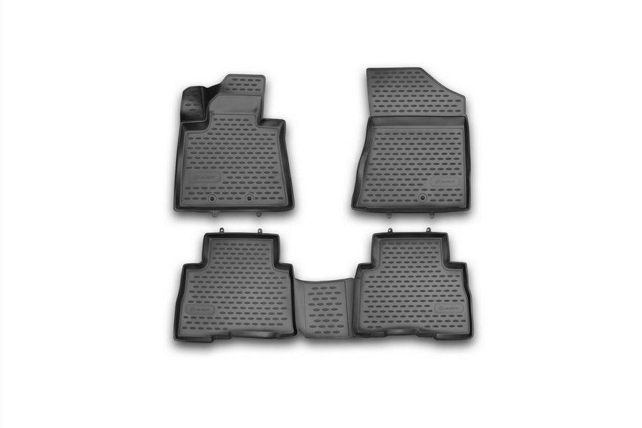 Kia Sorento II XM 2009–2014 Gumové 3D rohože do interiéru (4 ks, Novline) Fotografia 1