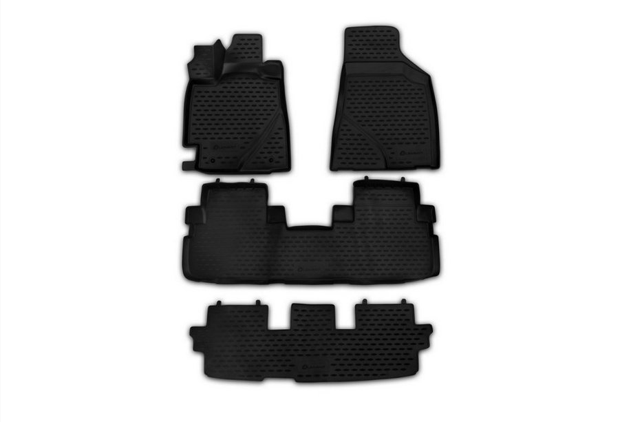 Toyota Highlander 2008–2013 Gumové 3D rohože do interiéru (4 ks, Novline) Image