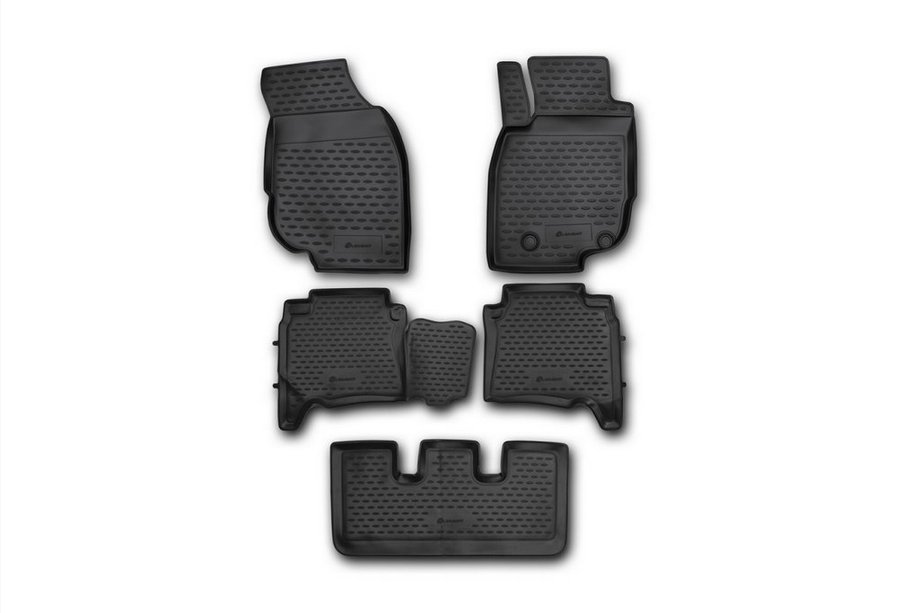Toyota Fortuner 2006–2015 (2013-2017) Gumové rohože do interiéru (5 ks, Novline) Л. Н. Fotografia 1
