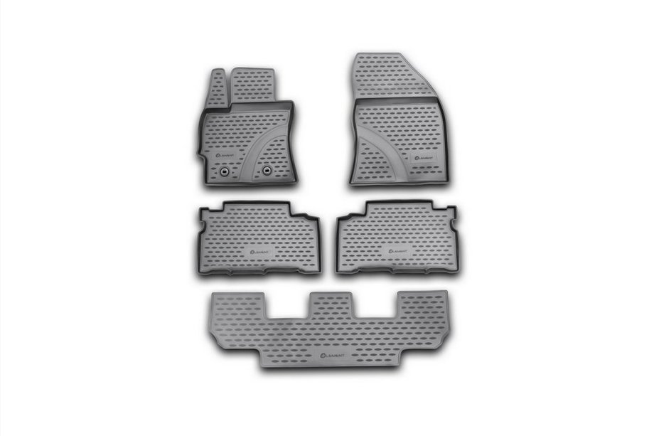 Toyota Verso 2009–2018 (2013↗) Gumové rohože do interiéru (5 ks, Novline) Image