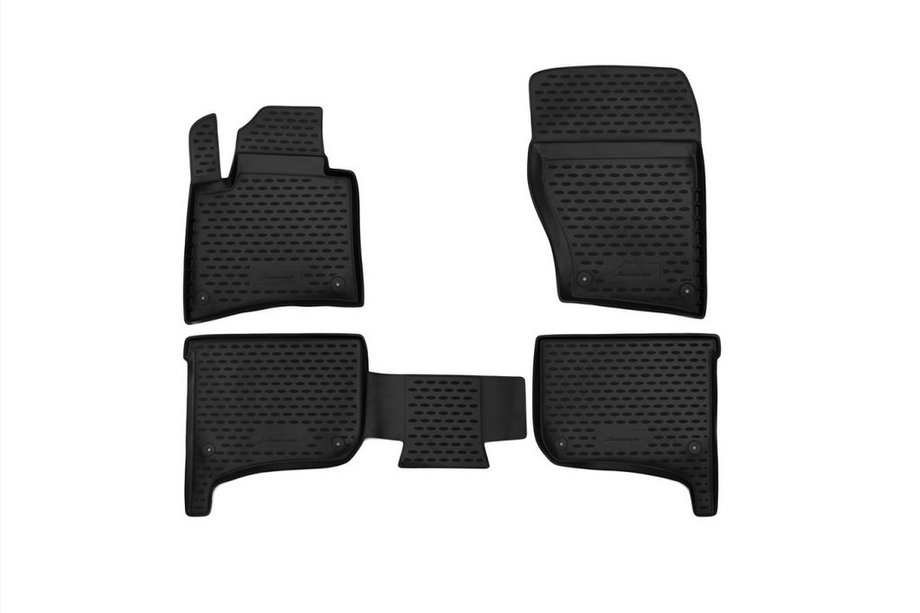 Volkswagen Touareg 2010–2018 Gumené autokoberce do interiéru (4 ks, Novline) Terrain Tech Image